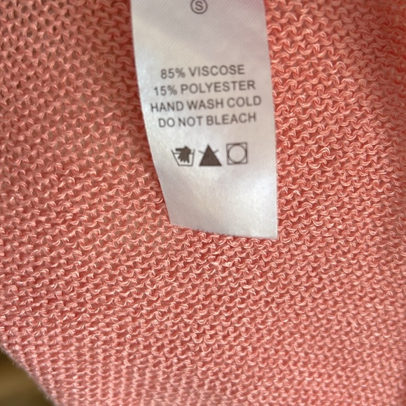 🪸 Ces Femme Light Coral Baby Doll Top / Sweater - Picture 5 of 5
